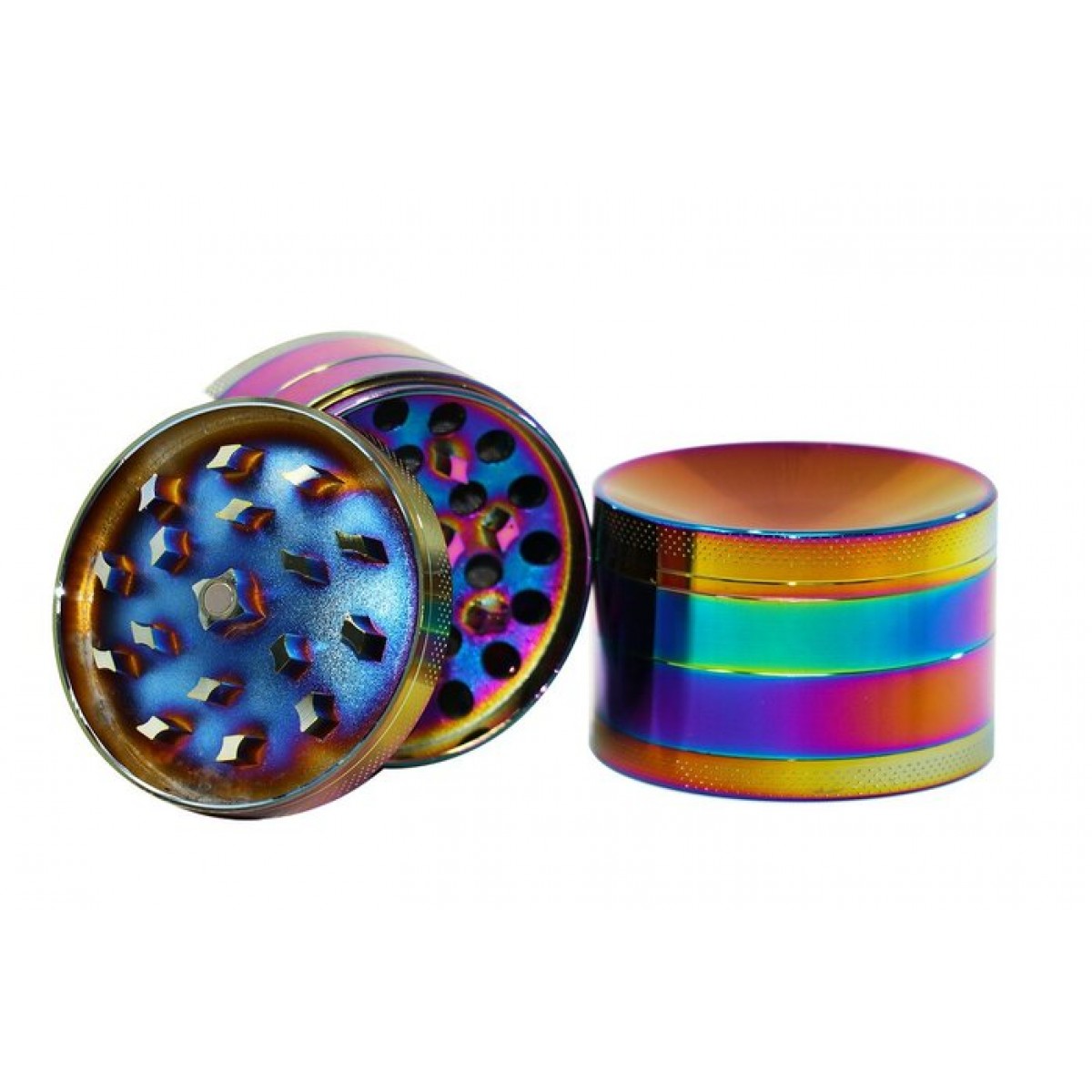 Rainbow Metal 4-part Rounded Grinder (Large)